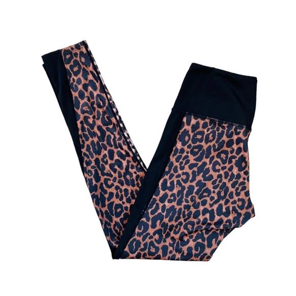Veronica Beard x Bandier Leggings Leopard Hot Pink Small - Picture 4 of 6